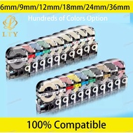 9mm/12mm label tape Compatible for Kingjim EPSON Label Printer LW-300 LW-400 LW-600P LW-700 LC-4WB