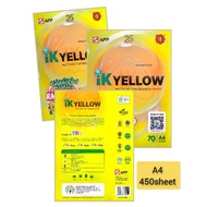 ik Yellow A4 Paper 450sheet (70gsm)