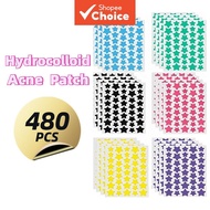 Invisible Star Hydrocolloid Acne Patches Zit Blemish Cover Spot Stickers For Face 480Pcs
