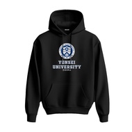 F169 Hoodie YONSEI University Sweater Fleece Hoodie Black Black Cloth