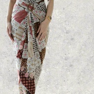 Pario Kain Batik Pario Kebaya Bottom Floral Motif Free Buckle
