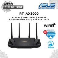 ASUS RT-AX3000 V2 AX3000 Dual Band WiFi 6 Extendable Router - AiMesh, Built-in VPN, AiProtection Pro