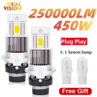 1 pair D2S D4S D1S D3S LED Car Bulbs 250000LM HID Canbus D1R D2R D3R D4R D8S 1:1 Xenon Bulbs fog lma