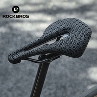 ROCKBROS Bicycle Seat Cushion 3D Printing Seat Cushion Highway Mountain Bike Carbon Fiber Hollow Seat Rail Riding Saddle