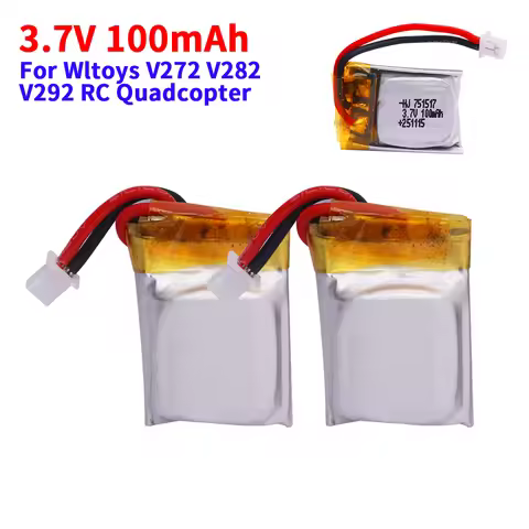 3.7V 100mah Lipo Battery FQ777-124 for Hubsan Q4 H111 for Wltoys V272 V282 V292 Rc Quadcopter Drone 