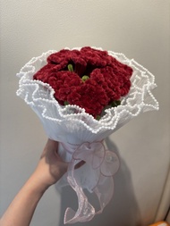 手工紅玫瑰扭扭棒花束