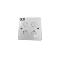 4 GANG SWITCH 1 WAY  2 TERMINAL