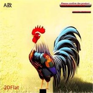 Acrylic 2D Flat Plug-In, Rooster Crowing At Dawn, Symbolizing Punctuality And Diligence, Also Meanin