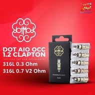 Authentic Dot AIO Dotmod Replacement Coil Occ 0.3 Ohm / 0.7 V2 Ohm /1.2 Ohm  For DotAio Occ Dotmod Occ