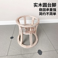 1.3-1.8m White Blank Solid Wood Round Table Feet New Chinese Style White Stubborn Table Feet Modern 