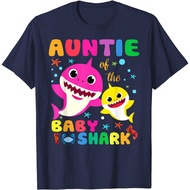 Kids T-Shirt Auntie Of The Baby Shark Birthday Shirt Bday Auntie Shark Fashion Clothing Tops Boys Girls Boys Girls Distro Character 1-12 Years Premium