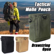 Tactical Molle Drawstring Pouch, EDC Tool Bag Adjustable Utility Belt Fanny Hip Holster Bag Outdoor Molle Pouch