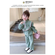 Trendy Fashionable Autumn Children's Clothing New fashion Two-Piece Suit Spring Female 2025 Spring c