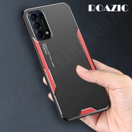ROAZIC Cho OPPO Reno5 Điện Thoại Trường Hợp Ốp Lưng Kim Loại Mờ Ốp Khung TPU Mềm Vỏ Nhôm Chống Rơi S