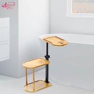 [Abbraccia] 360Swivel Couch Side Table Bathroom Storage Tray Waterproof Retractable Rust Resistant W