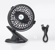 Baby Stroller Clip Fan Desk Table Fan USB Rechargeable Quiet Operation Adjustable 3 Speed USB Fan