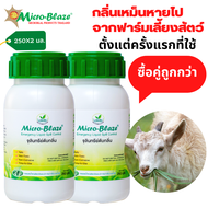 Micro Blaze  250 มล.2 ขวดส่งฟรี กำจัดกลิ่นเหม็นและคราบสกปรก ดับกลิ่นเหม็นจากมูลสัตว์ในฟาร์ม ทำความสะ