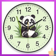 wall clock digital clock Wall Clock, Cartoon Panda, Cute Living Room Clock, Simple and Fashionable, Silent Clock, Home Clock, Wall Watch, Quartz Clock