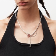 IDOKAWA มุกกระดูกไหปลาร้าโซ่สําหรับผู้หญิงสาวรักองค์ประกอบจี้ Choker แฟชั่นสร้อยคอมุกวันเกิดเครื่องป