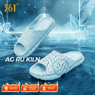 361 Degrees AG Slippers Men Lightweight Cushioning Slides Anti-Slip Soft Sole Casual Sports Beach Sa
