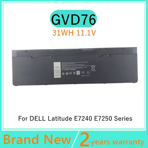 11.1V Laptop Battery For Dell Latitude E7240 E7250 Series GVD76 F3G33