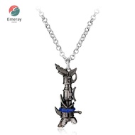 EMERAY Jinx Keychain, Game League of Legend Arcane Arcane Necklace Jewelry, Fashion Game Accessories