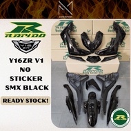 RAPIDO COVERSET Y16 V1 NO STICKER BLACK/COVER KOSONG YAMAHA Y16 RAPIDO COVERSET FAIRING MOTOR COVERS