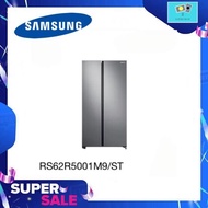 Samsung ตู้เย็น ไซด์บายไซด์ (Side By Side) 23.1 คิว INVERTER รุ่น RS62R5001M9/ST With All-Around Coo