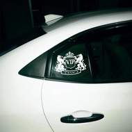 Car Stickers Crown VIP Luxury Royal Lions Laser  Decoration For  Corolla Rav4 Bumper Trunk Windshiel