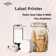 KANAZAWA Mini Bluetooth Label Printer Portable Thermal Printer Sticker Label Printer