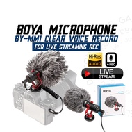 BOYA BY-MM1 CONDENSER SHOTGUN MICROPHONE ON-CAMERA CARDIOID COMPACT MINI MIC FOR SMARTPHONES DSLR CAMCORDER AUDIO