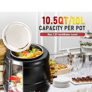 10L Commercial Electric Soup Kettle Warmer periuk pemanas sup soup warmer ( big cover)