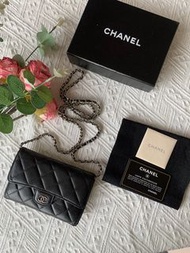 ❤️SOLD❤️ 【SOLD】Chanel Classic Flap Medium Wallet Cardholder + DIY WOC Chain 香奈兒經典中長銀包+DIY 長鏈