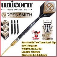 Unicorn Dart Steel Tip Dart Ross Smith Two Tone 90% Tungsten (22G 24G)