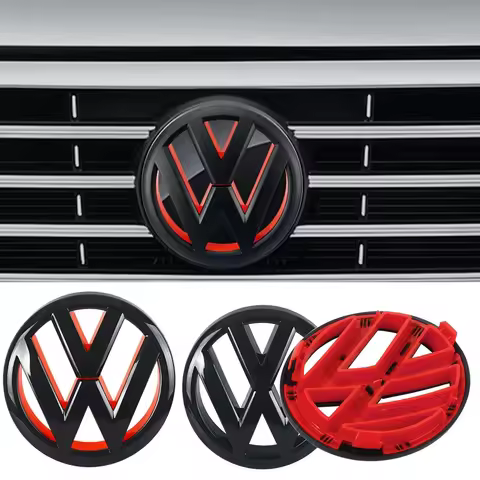 For VW Volkswagen 135mm 110mm Car Front Grill Badge Rear Trunk Emblem Lid Logo Car Styling For Golf 