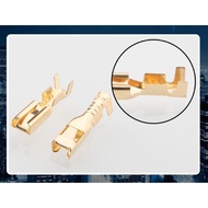 (bag of 100) Male and female cos head 2.8 copper plated DJ621-E2.8A