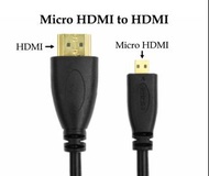 ［實體商店］相機合用 -- Micro HDMI to HDMI Cable， Micro HDMI 轉 HDMI