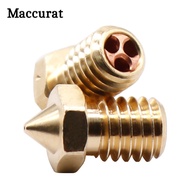 3D Printer Nozzle for 1.75/3.0mm Filament E3DV6 Clone-CHT Tip Nozzles Brass Copper Print Head 0.4/0.
