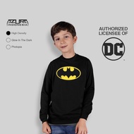 Azura Crewneck DC Comic Batman Comic Logo Hexagon Color Black Kids Motif