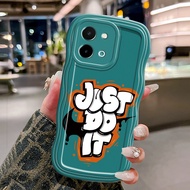 Casing Hp For VIVO Y28 2024 Case just do it Softcase Kesing Cream wave cartoon mobile phone Cesing k
