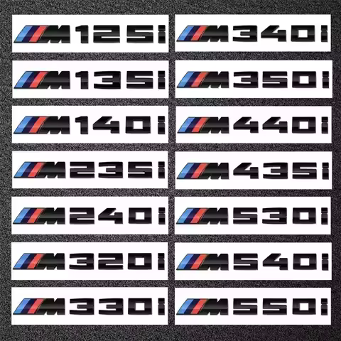 -For BMW M power new emblems badge logo M125i M135i M140i M235i M240i M320i M330i M340i M350i M440i 