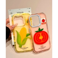 3 In 1 Jelly Corn Casing iphone 11 16 Pro Max 17 Pro Max 15 Plus 14 Plus 16E 12 Pro Max 13 Pro Max C