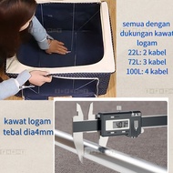 Zoyands 24L/72L/100L Clothes Storage Box Large Storage Box Foldable Oxford Box