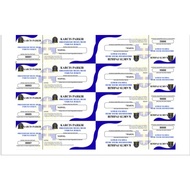 PARKING TICKETS FOR TOURIST ENTRANCE TICKETS