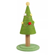 fuwen 30cm Diameter Cat Scratching Post Christmas Tree Cat Scratcher with Plush Ball Durable Scratch Pad for Cats Simulation Lawn Design Ideal Cat Toy