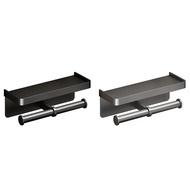 Toilet Paper Holder Wall-Mounted Aluminum Alloy Toilet Paper Holder Tissue Rack Bathroom Tissue Hold