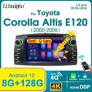 Corolla 4G สเตอริโอ12เครื่องเล่นมัลติมีเดีย Autoradio Din E120 WIFI 2 Auto Android สำหรับ F3 CarPlay BYD จีพีเอสรถยนต์8GB Toyota Radio 128GB