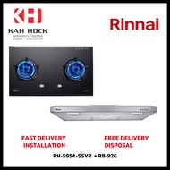 RINNAI RH-S95A-SSVR Slimline Hood + Rinnai RB-92G 2 Burner Built-in Hob *BUNDLE DEAL - FREE DELIVERY