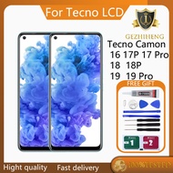 Original AMOLED For Tecno Camon 16 17P 17 Pro 18 18P 19 19 Pro LCD Display Touch Screen Replacement