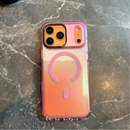 Magnetic Frosted Trendy Luxury Laser Fluorescent Color Suitable For iPhone 17 16 15 14 Pro Max i15 i